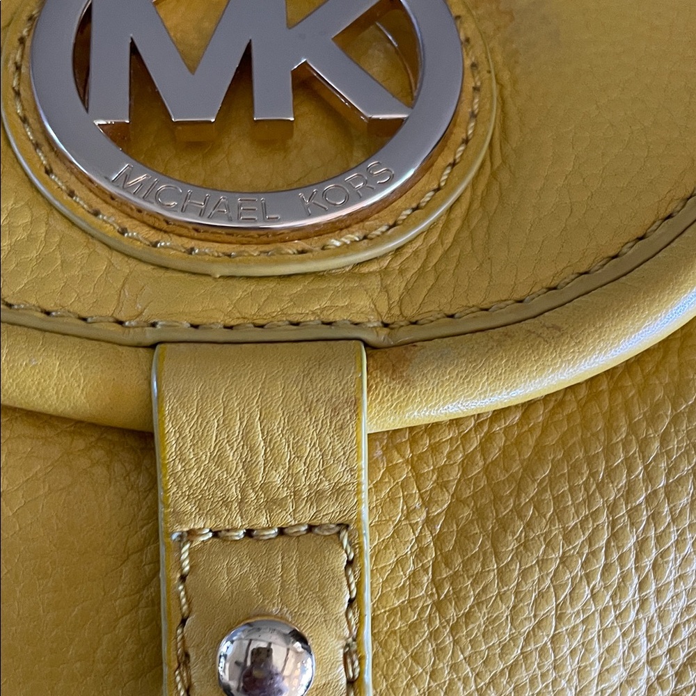 Michael Kors Vibrant Yellow Handbag - Picture 7 of 16